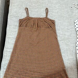 Wild Fable Yellow and Black Plaid Top